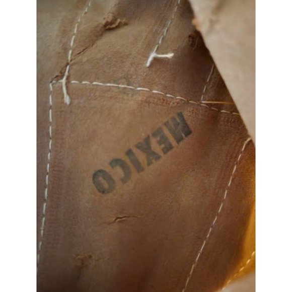 Vintage*1970s Suede Patchwork Hat*Boho Women's Hat*Braided Band - Picture 8 of 10